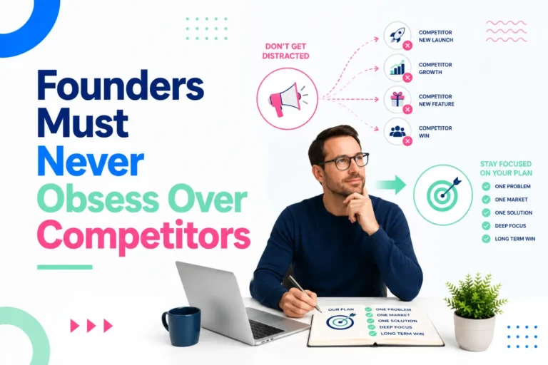 Founders Must Never Obsess Over Competitors